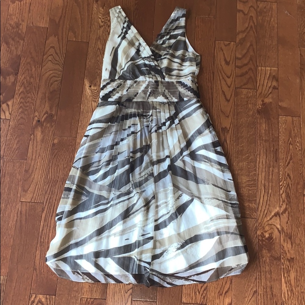 Banana Republic Printed A Line Midi Dress